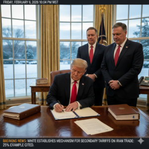 White House Establishes Mechanism for Secondary Tariffs on Iran Trade